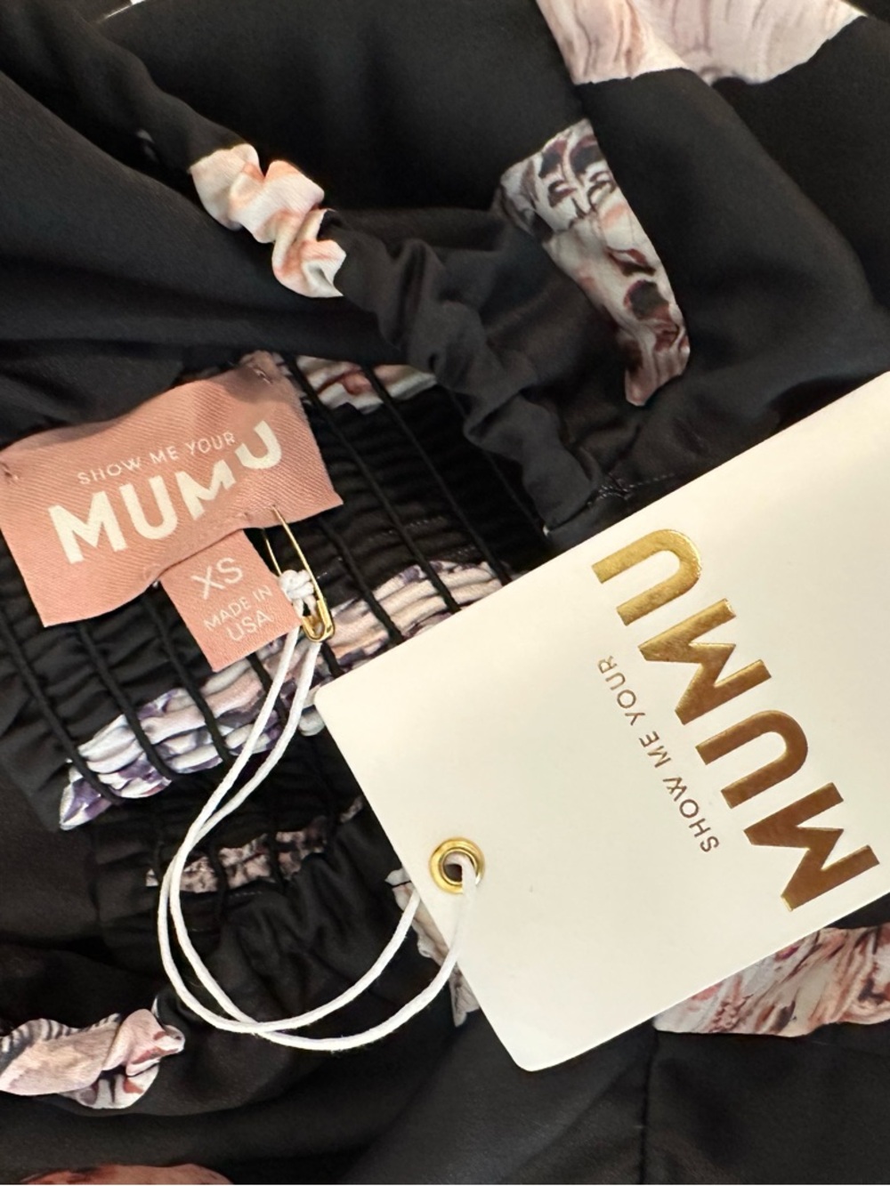 Show Me Your MuMu Black Shell-Print Maxi Dress - Picture 3 of 4